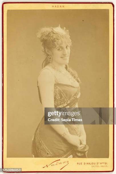 Portrait of Léa d'Aseo, actress, Atelier Nadar, Photographer, Photography, Graphic arts, Photography, Albumen paper print, Dimensions - Work: Height:...