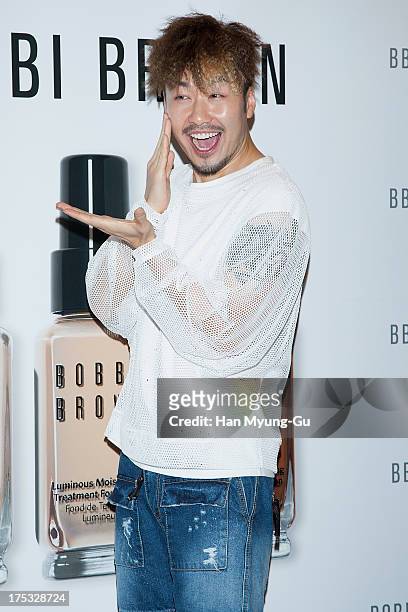 South Korean actor Noh Hong-Chul attends a promotional event for the 'Bobbi Brown' Pop Up Lounge Opening Party on August 2, 2013 in Seoul, South...