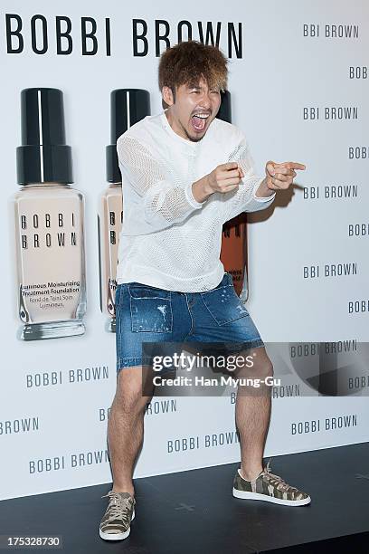 South Korean actor Noh Hong-Chul attends a promotional event for the 'Bobbi Brown' Pop Up Lounge Opening Party on August 2, 2013 in Seoul, South...