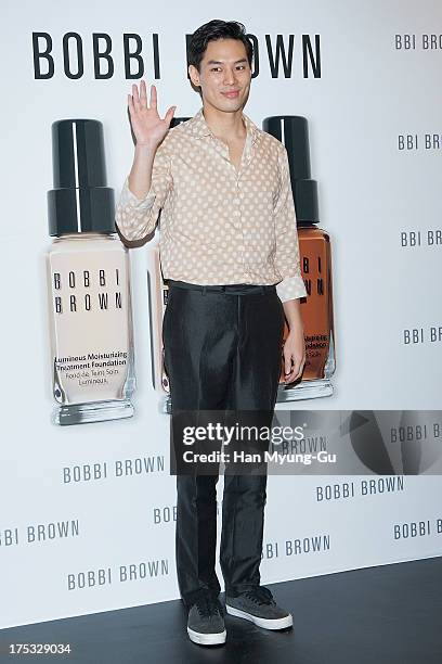 South Korean actor Lee Sun-Ho attends a promotional event for the 'Bobbi Brown' Pop Up Lounge Opening Party on August 2, 2013 in Seoul, South Korea.