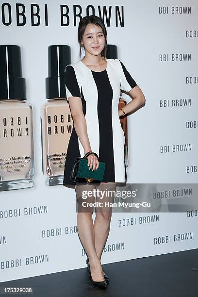 South Korean actress Choi Ja-Hye attends a promotional event for the 'Bobbi Brown' Pop Up Lounge Opening Party on August 2, 2013 in Seoul, South...