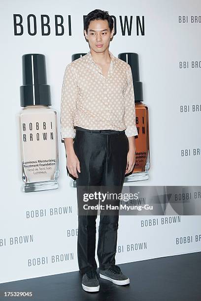 South Korean actor Lee Sun-Ho attends a promotional event for the 'Bobbi Brown' Pop Up Lounge Opening Party on August 2, 2013 in Seoul, South Korea.