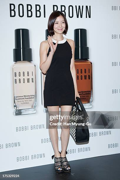 South Korean actress Yoon Se-Ah attends a promotional event for the 'Bobbi Brown' Pop Up Lounge Opening Party on August 2, 2013 in Seoul, South Korea.