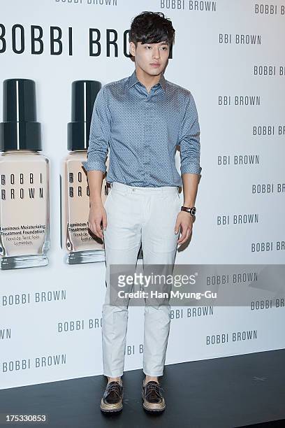 South Korean actor Kang Ha-Neul attends a promotional event for the 'Bobbi Brown' Pop Up Lounge Opening Party on August 2, 2013 in Seoul, South Korea.