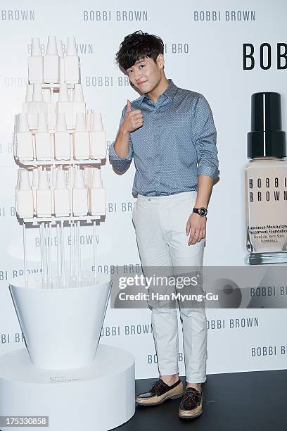 South Korean actor Kang Ha-Neul attends a promotional event for the 'Bobbi Brown' Pop Up Lounge Opening Party on August 2, 2013 in Seoul, South Korea.