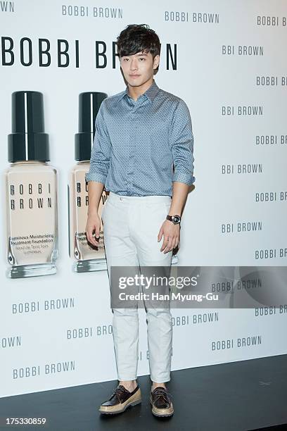 South Korean actor Kang Ha-Neul attends a promotional event for the 'Bobbi Brown' Pop Up Lounge Opening Party on August 2, 2013 in Seoul, South Korea.