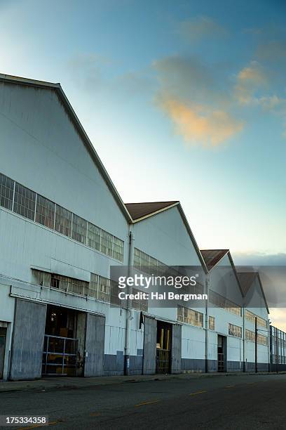 corrugated metal warehouses - vernon ca stock pictures, royalty-free photos & images