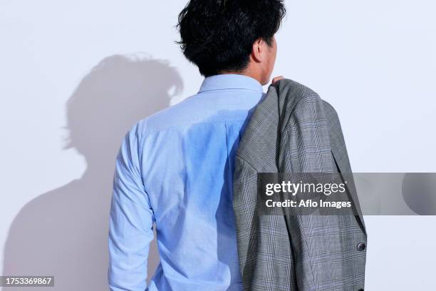 Sweat And Hot Japanese Man High-Res Stock Photo