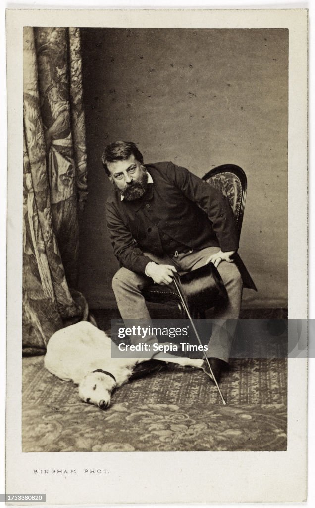 Meissonier Portrait of Ernest Meissonier , painter, and his dog., Bingham,... News ...