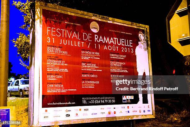 Program of 29th Ramatuelle Festival on August 2, 2013 in Ramatuelle, France.