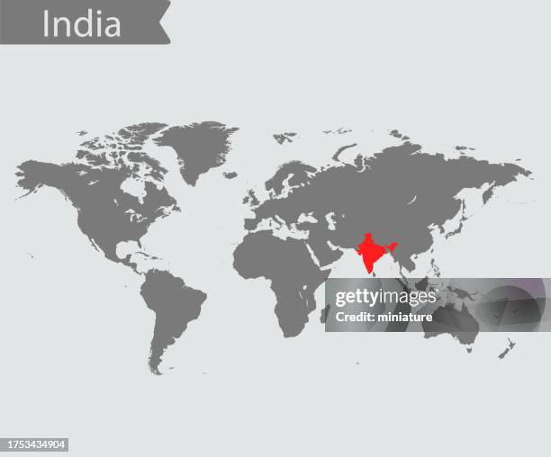 385 Political Map Of India High Res Illustrations - Getty Images