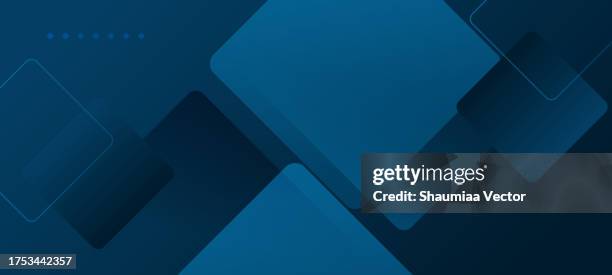 modern dark blue gradient geometric square shape abstract background design - dark blue stock illustrations
