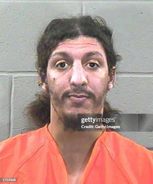 This police mug shot shows 28-year-old alleged shoe bomber Richard Reid after his arrest December 24, 2001 in Plymouth, Massachusetts. Reid plead...