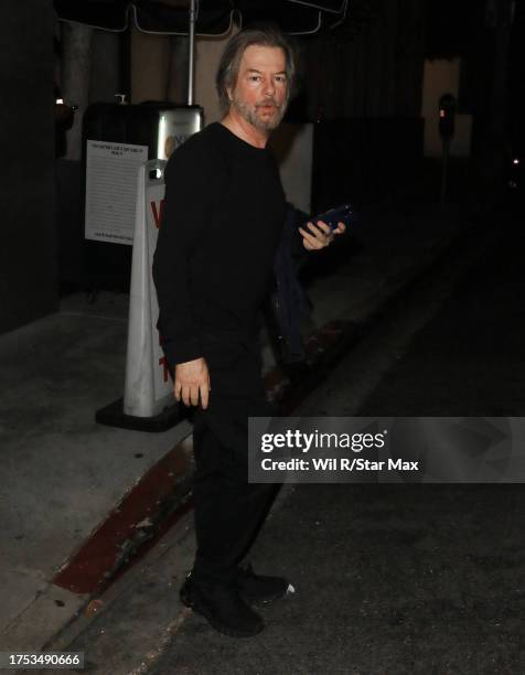 David Spade is seen on October 29, 2023 in Los Angeles, California.