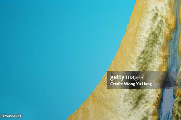 map of israel and palestine , 3d rendered - geology icon stock pictures, royalty-free photos & images