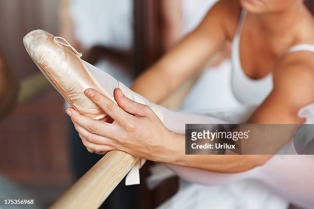 ballerina's foot - feet model stock pictures, royalty-free photos & images