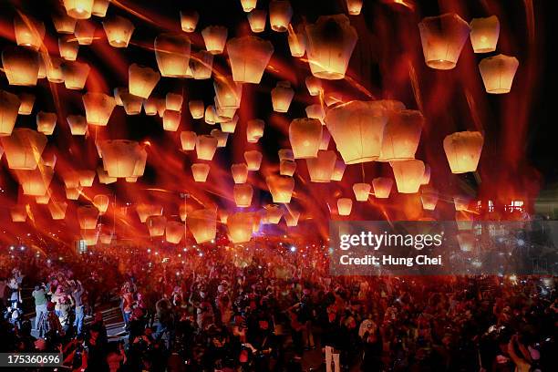 lantern festival in taiwan - lantern festival ストックフォトと画像