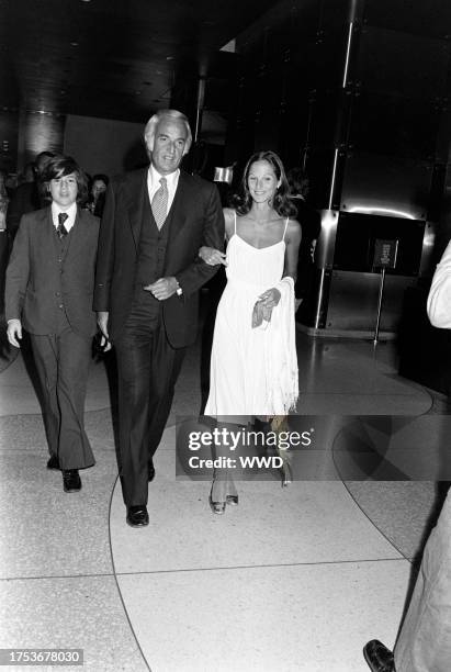 Steve Ross and Amanda Burden attend the New York premiere of "All the President's Men" at the Loews Astor Plaza cinema, followed by an afterparty at...