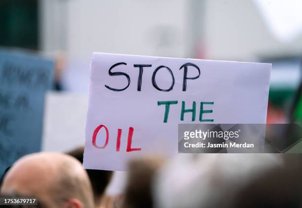 stop the oil - standing banner stock pictures, royalty-free photos & images