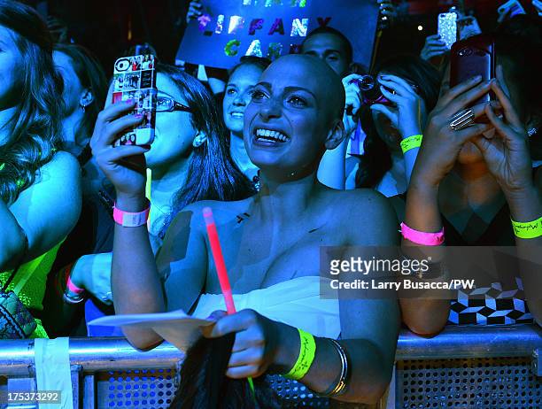 Carlee Stabile attends Beyonce's "The Mrs. Carter Show World Tour" at the Mohegan Sun Arena on August 2, 2013 in Uncasville, Connecticut. Stabile has...