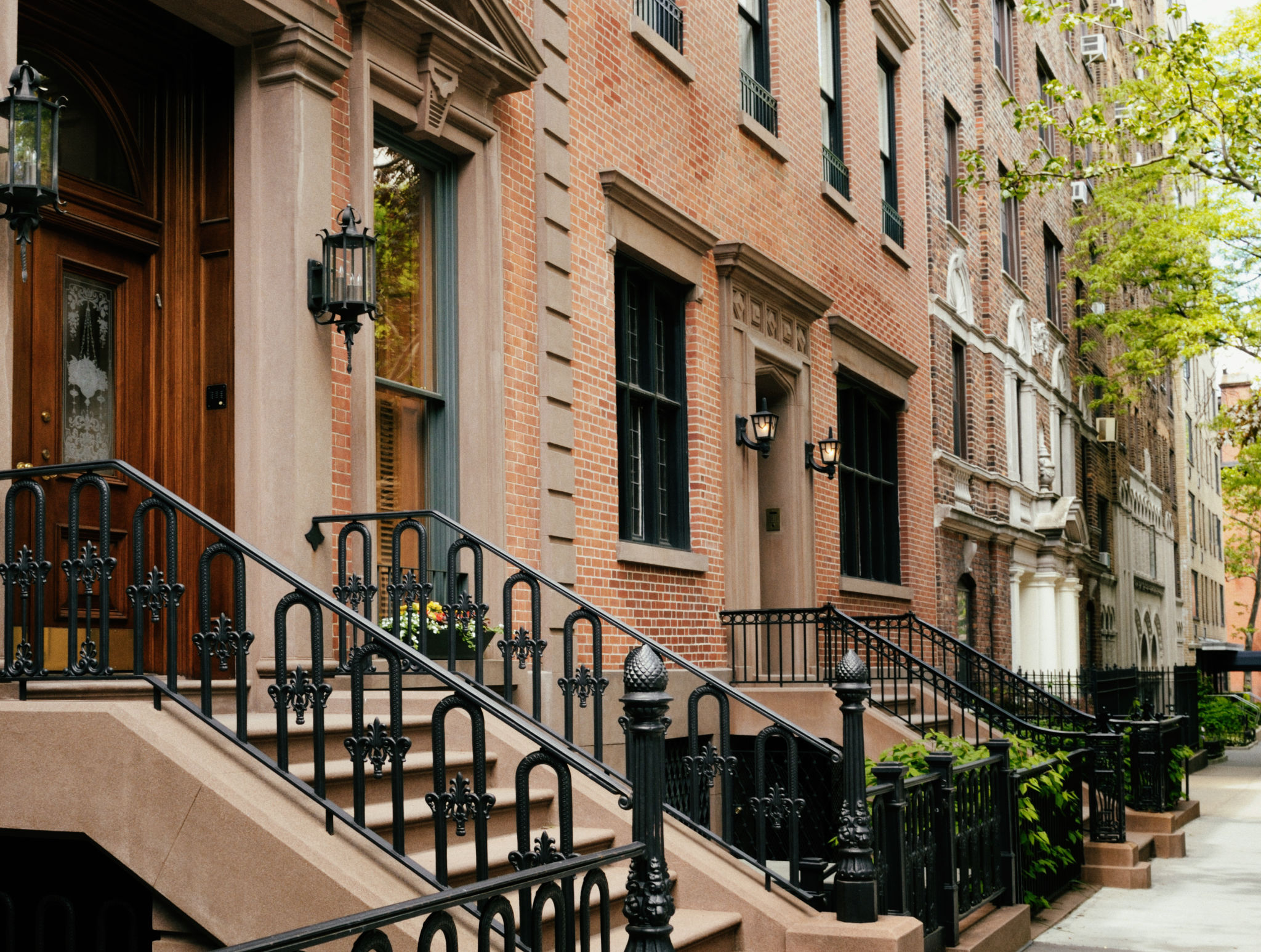 Brownstones. Brownstones.