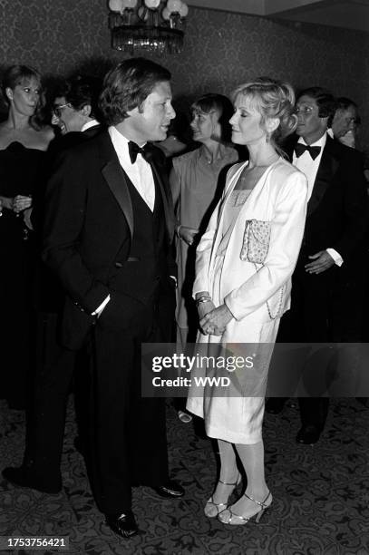 Michael Ovitz and Judy Ovitz attend a party at the Beverly Hilton Hotel in Beverly Hills, California, on August 12, 1981.