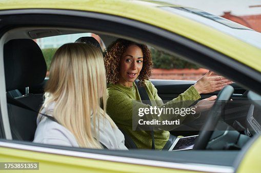 Learner driver with instructor Learner driver with instructor