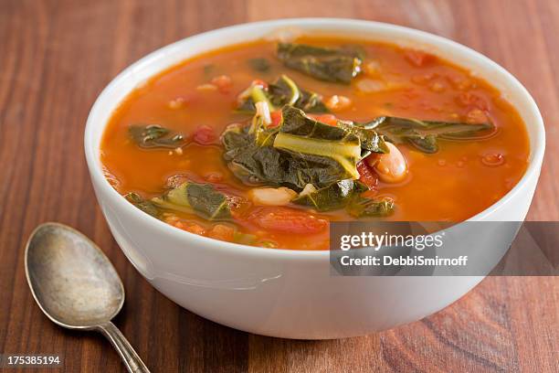 plato de sopa de verduras - vegetable soup fotografías e imágenes de stock