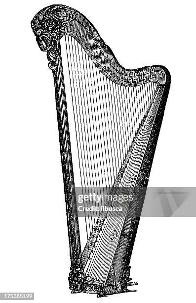 Harp Drawable Harp Drawing Photos and Premium High Res Pictures - Getty Images