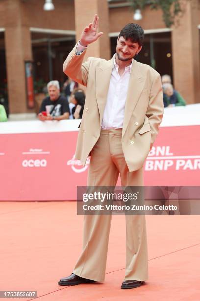 Andrea Lattanzi attends a red carpet for the movie "Io E Il Secco" at the 21st Alice Nella Città during the 18th Rome Film Festival on October 24,...