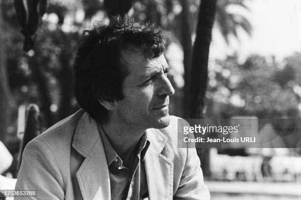 Le réalisateur Constantin Costa-Gavras lors du festival de Cannes en mai 1982