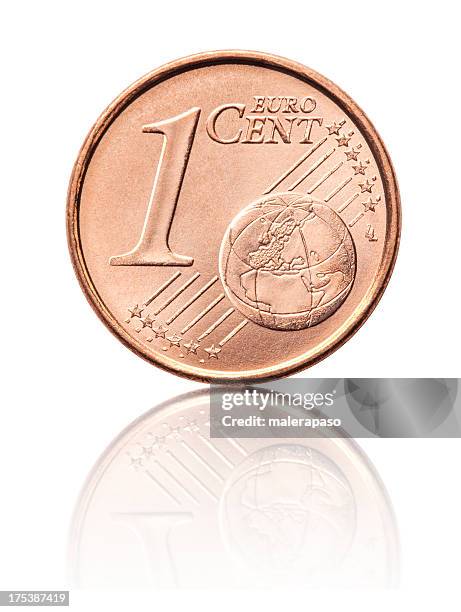 one euro cent coin - one euro cent stock pictures, royalty-free photos & images
