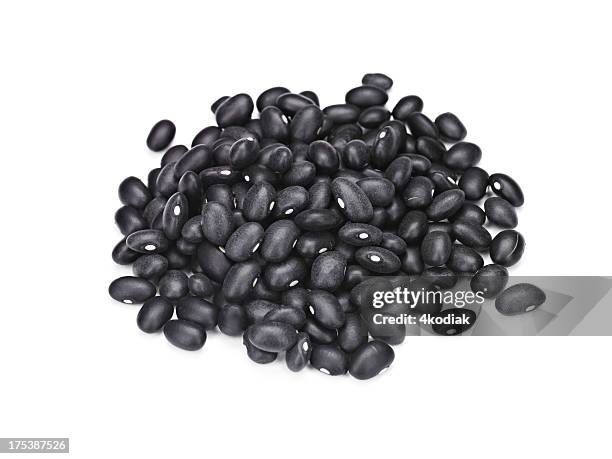 black turtle beans - black beans stock pictures, royalty-free photos & images