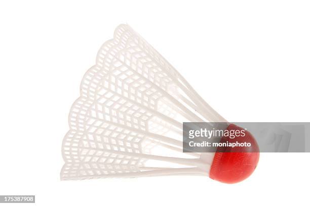 plastic shuttlecock - badminton stock pictures, royalty-free photos & images