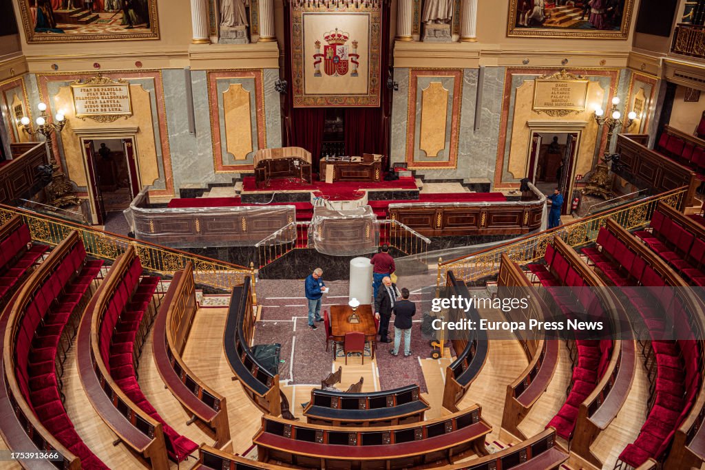 The Congress Opens The Doors Of The Hemicycle For The Princess Of Asturias To Take The Oath Of The Constitution.