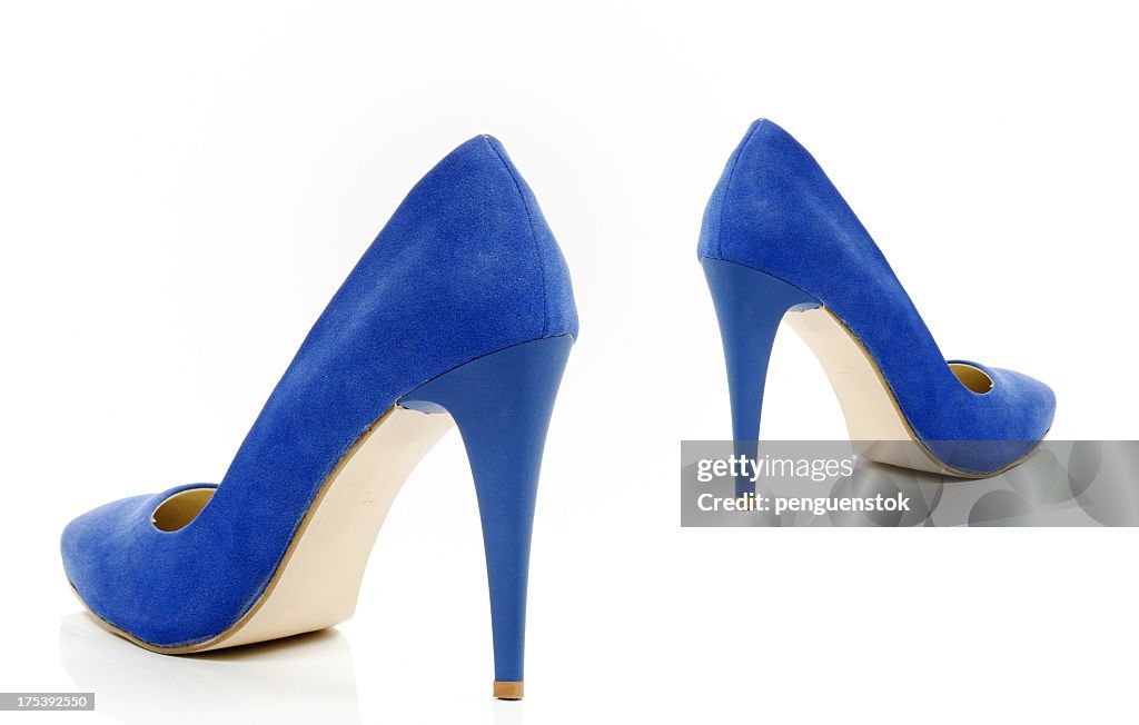 Blue High Heels Shoes