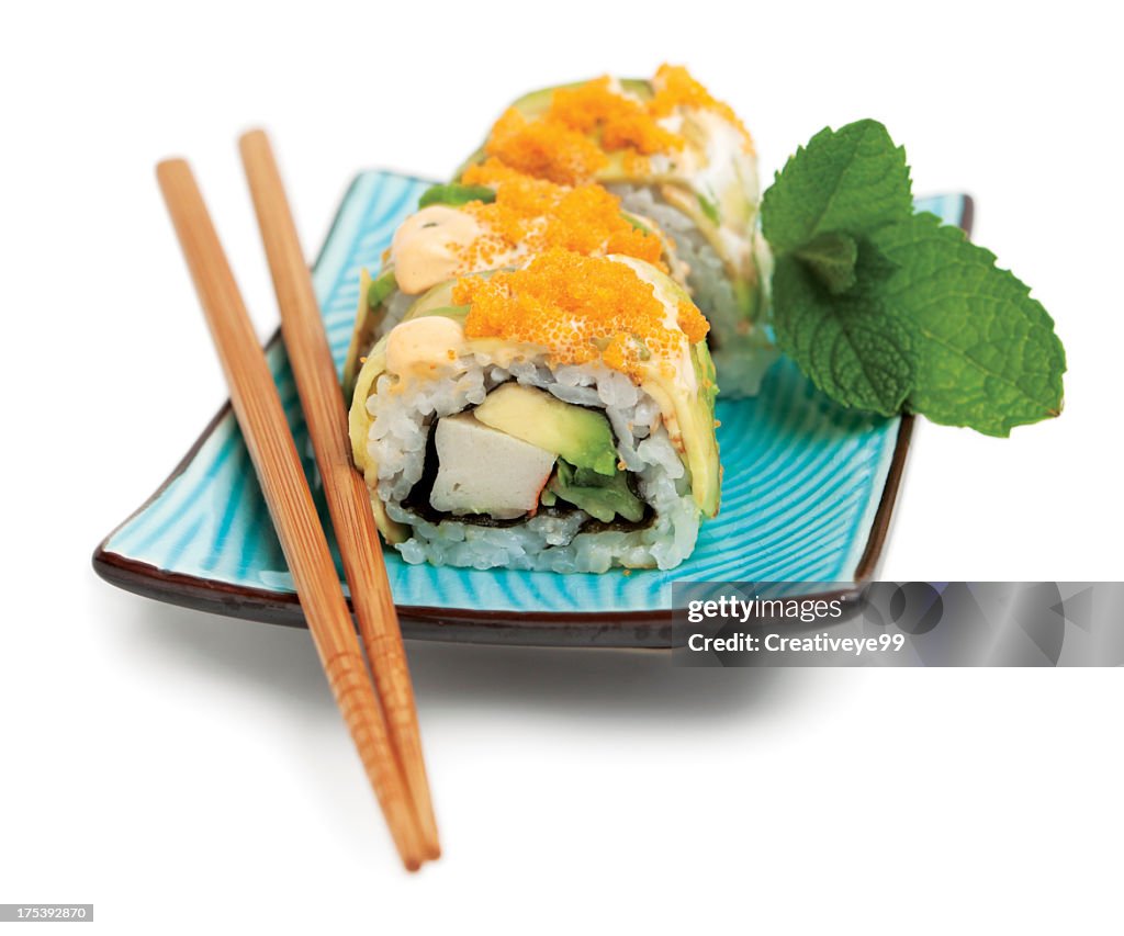 Teller Sushi roll