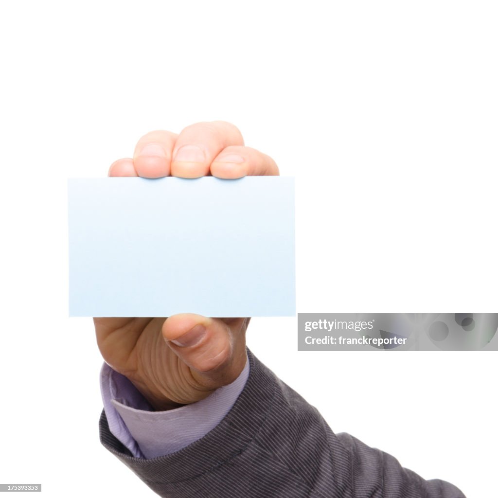 Blank greeting card