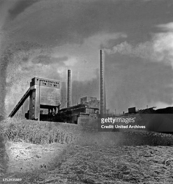 Morgenstern coal mine at Muelsen near Zwickau, Germany 1930s.