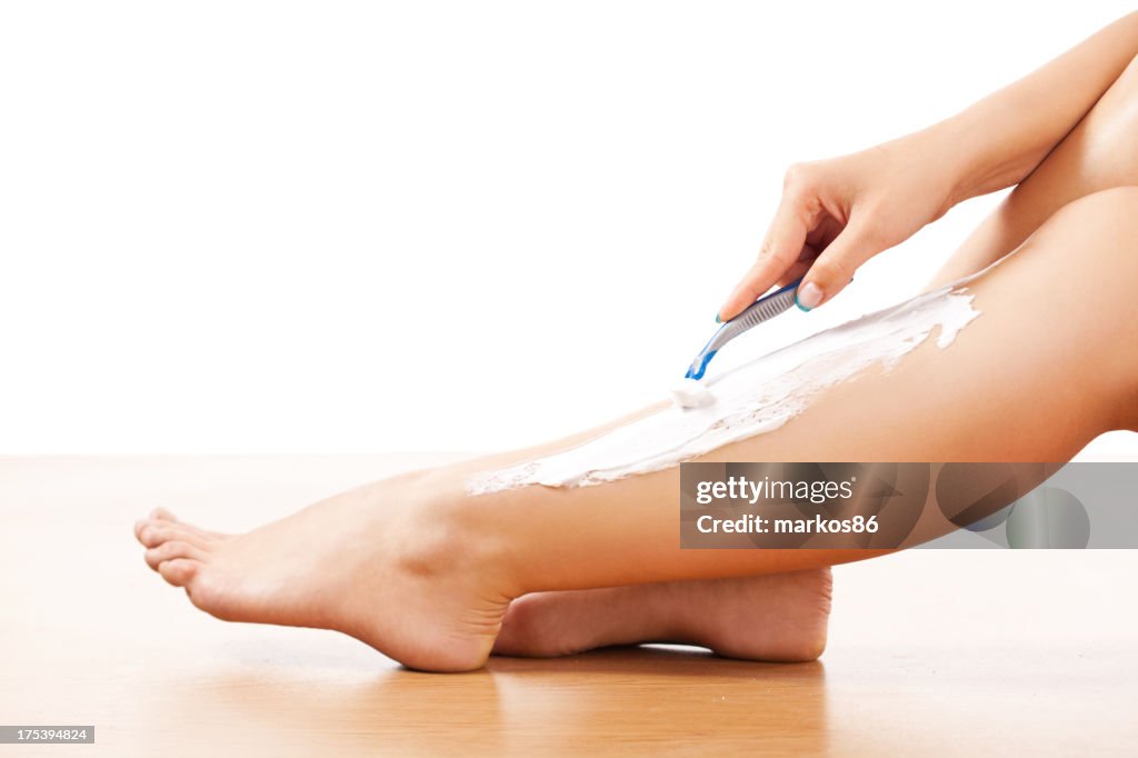 Shaving legs