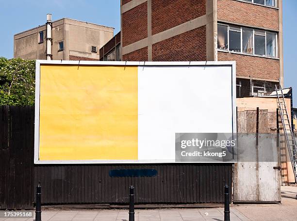 billboard advert space in london - shoreditch stock pictures, royalty-free photos & images