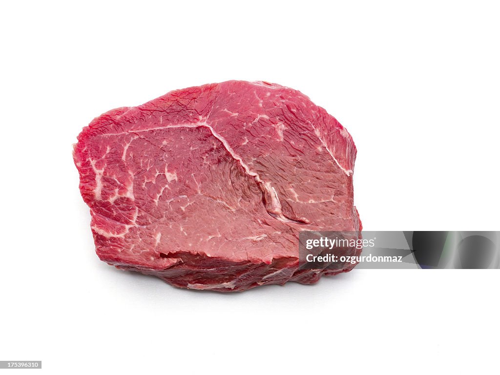 Single Raw Steak