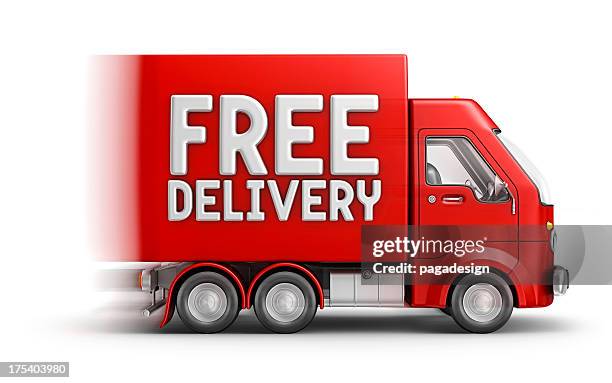 de entrega - free shipping fotografías e imágenes de stock