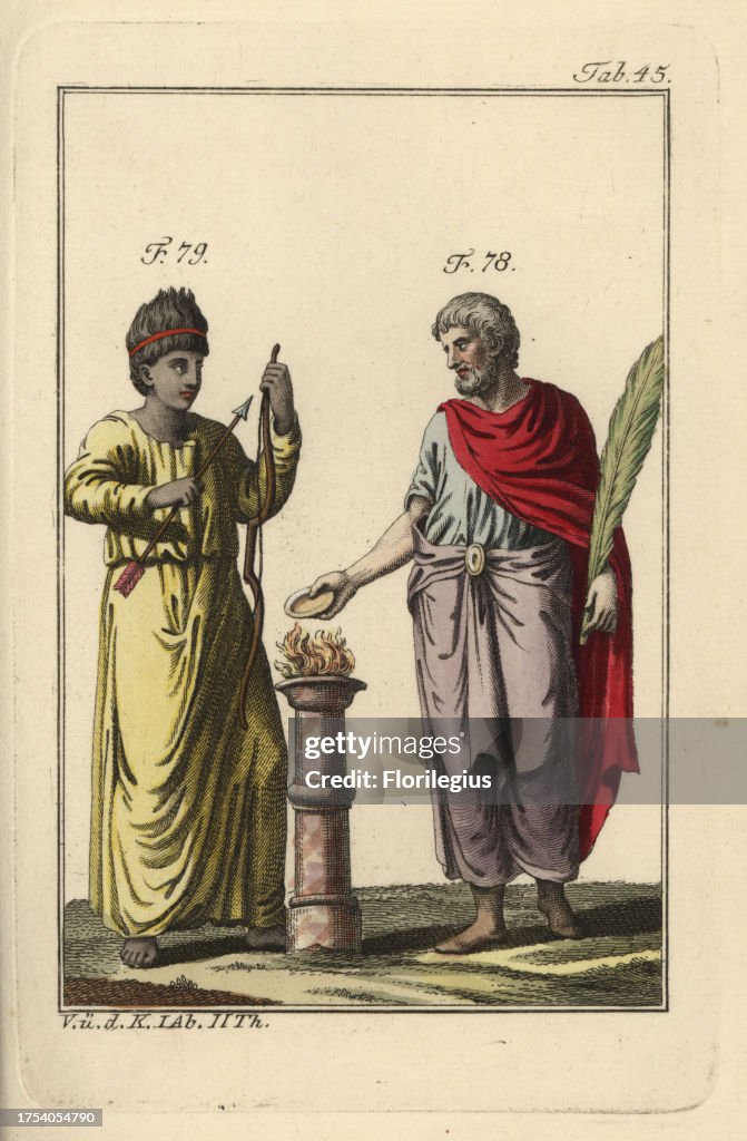 Emperor Heliogabalus and Mauritanian archer
