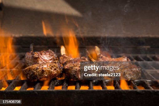 Lamb Chops On A Grill High-Res Stock Photo - Getty Images