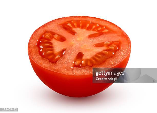 tomato portion - tomato isolated stock pictures, royalty-free photos & images