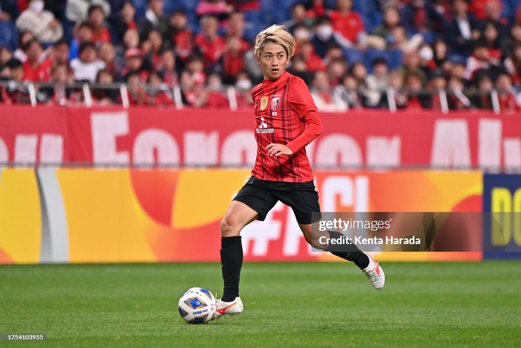 Urwa R Yoshio Koizumi of Urawa Red Diamonds in action during the AFC... News ...