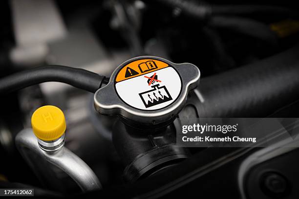 engine coolant radiator cap - radiator grille stock pictures, royalty-free photos & images