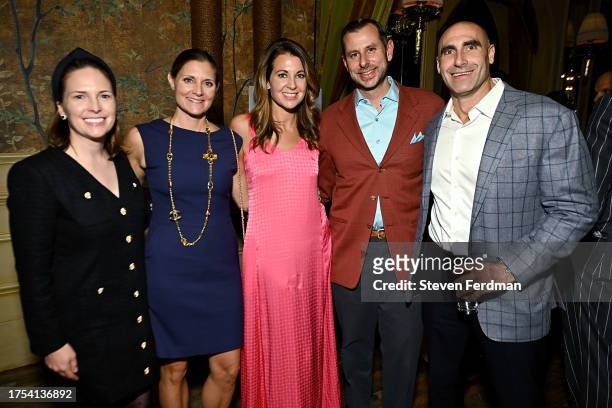Kathleen DeRosa, Jessica Davos, Melissa DeRosa, Joseph DeRosa, Jim Davos celebrate the launch of her new book “What’s Left Unsaid” at Hotel Chelsea...
