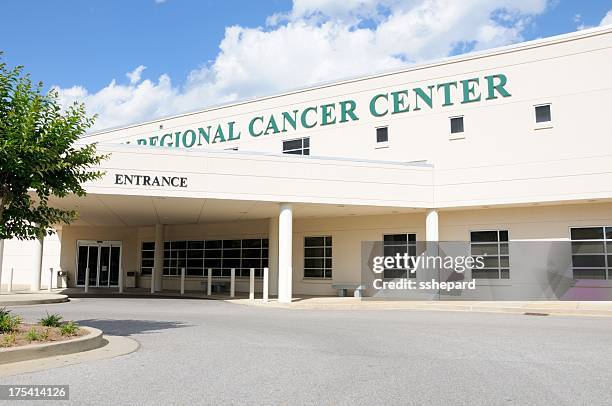 regional cancer center entrance - cancer center stock pictures, royalty-free photos & images